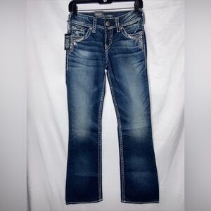 Silver JeansCo Suki Mid rise Bootcut SZ 25x32